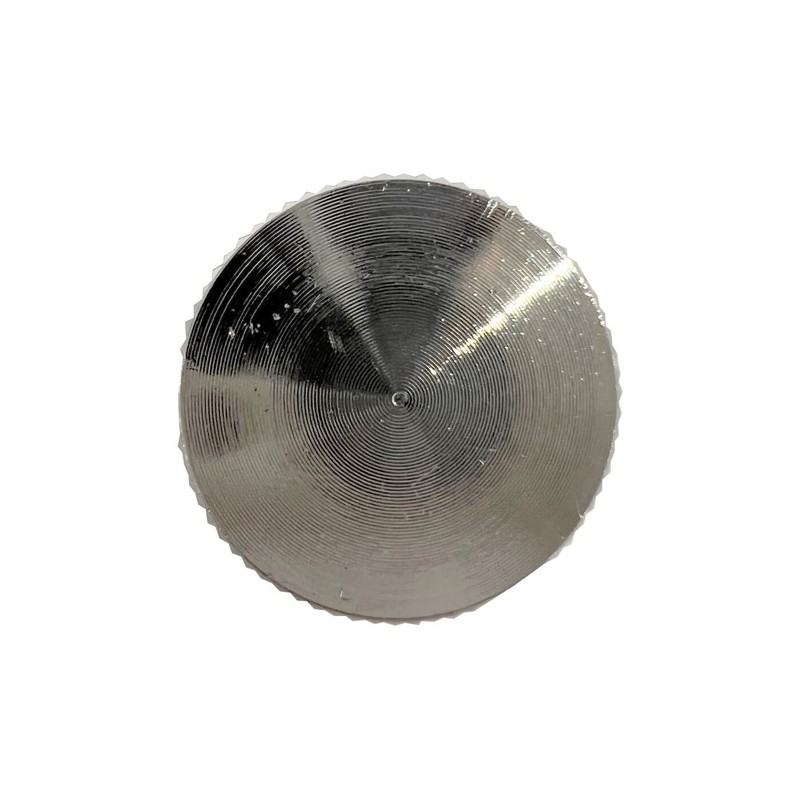 SpiceFlow End Cap Knurled 1/2 Inch Internal Thread Chrome/Brass