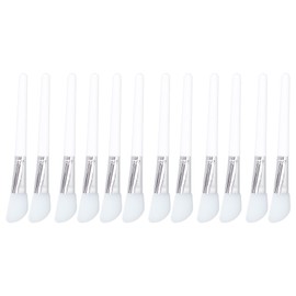 12pcs Face Mask Brush Silicone Facial Mud Mask Applicator DIY Cosmetic Tools White
