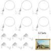 12-Piece Picture Rail Hanging Kit | 79" Adjustable Cables &