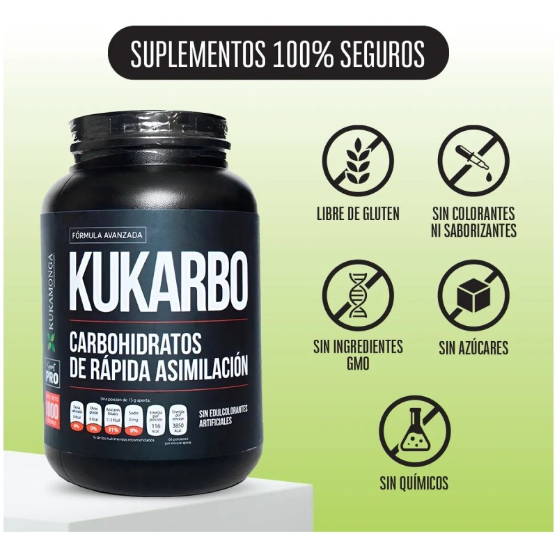 Kukarbo | Carbohidratos Rápidos Para Energía | 1 Kg Sin
