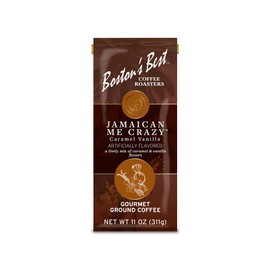 Boston’s Best Coffee - Jamaican Me Crazy Flavored Coffee, Delicious Gourmet Premium Ground Coffee, 11 oz. / 311 g Bag