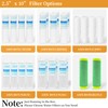 Geekpure 10-Inch Whole House Slim Water Filter Housing with Pressure