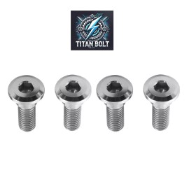 Titan Bolt Tech 4 Titanium Rear Disc Brake Rotor Mounting  Bolts Screw Honda CBR1000RR 2004-2023