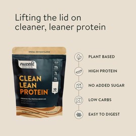 Nuzest - Vegan Pea Protein Powder - Clean Lean Protein, Premium Plant Based Protein Powder, Dairy Free, Gluten Free, GMO Free Protein Shake (Salted Caramel, 8.8 oz (Pack of 1))