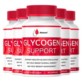 Sonavi Sonavi Glycogen, Glycogen Supplement, Glycogen Support Easy Flow, Glycogen Capsule Use for Men & Women (300 Capsule)(5 Pack)