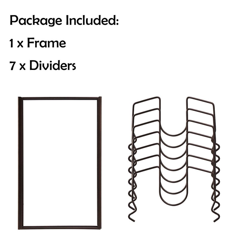 Toplife 鍋蓋 スタンド フライパン 鍋蓋 置き キッチン多機能 蓋収納 ラック 7本仕切りパーツ付き
