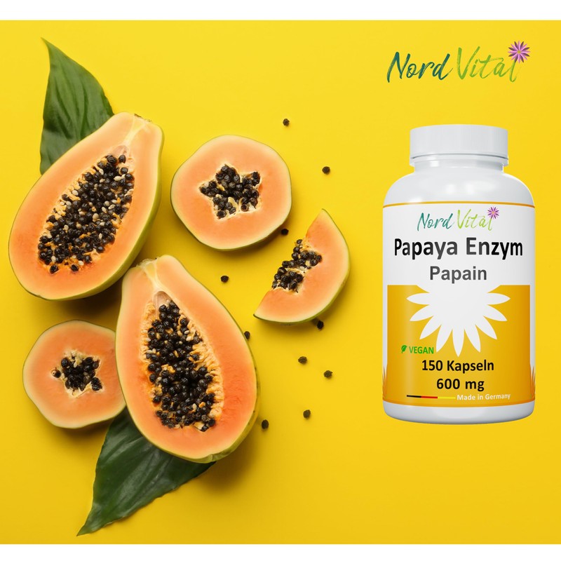 Papaya Enzyme - High Dose! - 150 Capsules - 1800