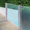 Glass Railing Post 304 Stainless Steel Stair Railing Bracket with
