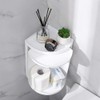 bretoes Multifunction Bathroom Kitchen Corner Locker Cosmetic Storage Rack Cabinet