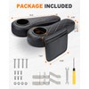 Golf Cart Armrest with Cup Holder & Rear Seat Organizer,