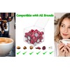 EXZACT Coffee Capsule Cube 15cm Acrylic, Coffee Pod Basket Organiser