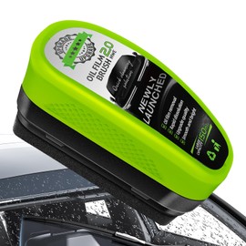 Upgrade Automotive Oil Film Cleaning Brush, Reusable Oil Film Cleaning Brush, Glass Coating for Windshield, Prevents Rain and Fog Cleaning Glass Brush, Green