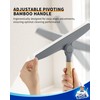 MR.SIGA All Purpose Silicone Squeegee for Shower Door, Mirror, Glass,