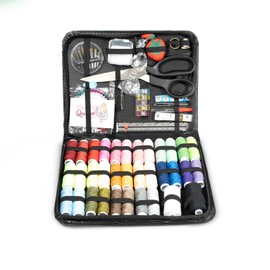 Sewing Kit 139-Piece - Professional Portable Sewing Accessories Bag for Beginners to Professional - Includes Tailor Scissors, Needles, Threads, Thimbles, Snap Buttons & More- 2 Kits-Craft Queen LTD