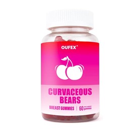 OUFEX Combo Pack - Curvaceous Bears Gummies, Peach Gains Gummies, Workout Aid for Women - Multivitamins, Soy Free, Healthcare Fitness - Curvaceous Bears: Breast Gummies
