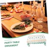 Hohopeti Party Tablecloth Sage Green Dinner Tablecloth Leaf Pattern Decorative