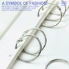 FERCAISH Large Binder Rings 6cm, 10 Pack 2.3 Inch Book