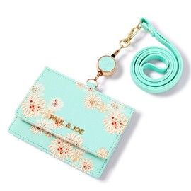 Paul & Joe Accesois Paul & Joe Accesois ID Card Holder, Ladies, Limited Edition, Customized Model, PJA-W737, Chrysantheme Print, Paul & Joe ACCESSOIRES Card Holder, Employee ID Card Case, Strap,