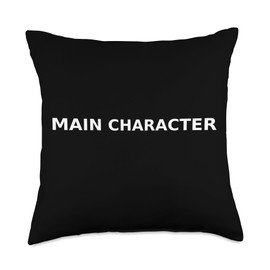 Main Character | Gaming Meme Viral Social Media Trending Throw Pillow