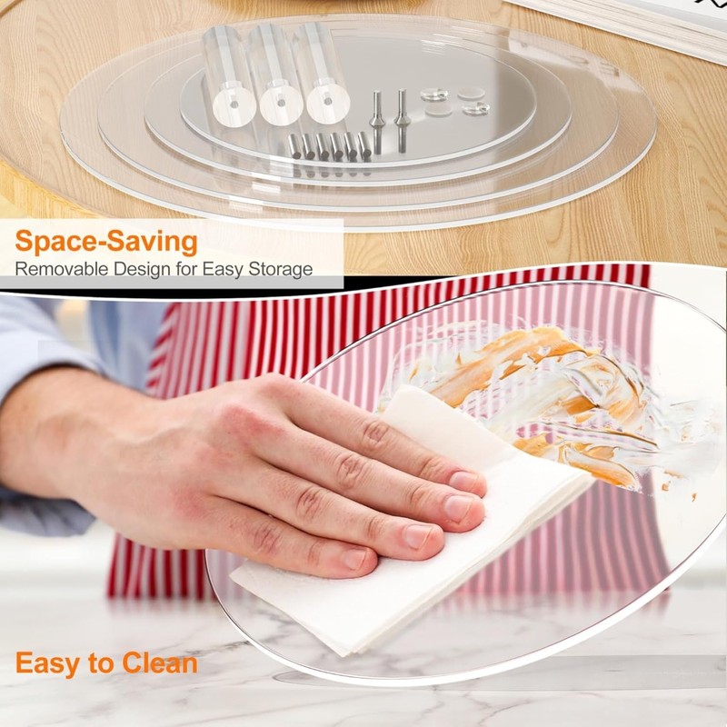 LATERN 4 Tier Round Acrylic Cupcake Stand