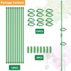 Belit 8 Pack Small Plant Support Plant Stakes, Adjustable Garden