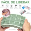 3 Piezas Bandejas Para Cubitos de Hielo,Cubitos Cuadrados de 3