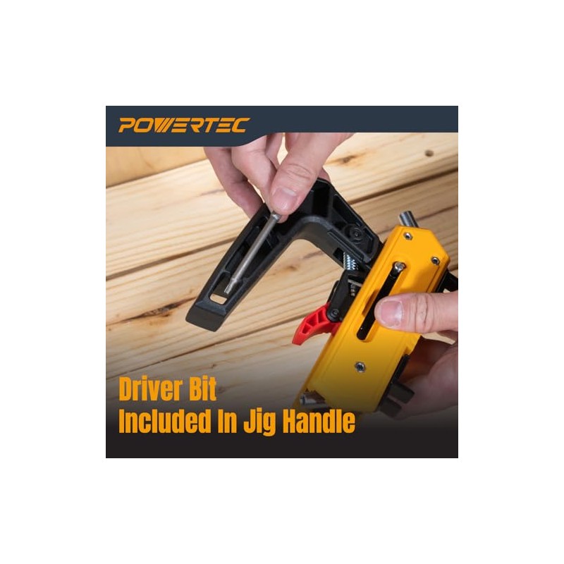 POWERTEC Edge Deck Screw Jig with 3 Board Spacing Options,