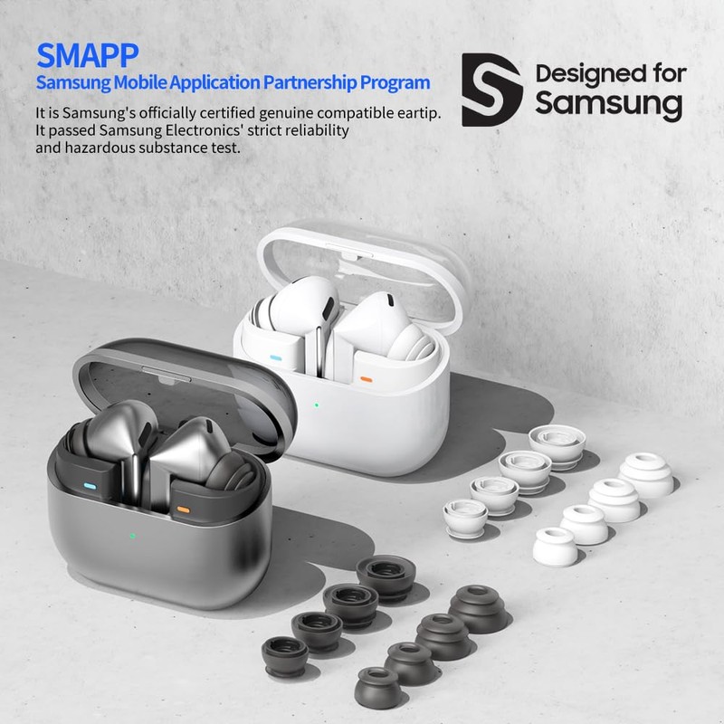 Galaxy Buds3 Pro Multi-Flange Eartips(White, Large)