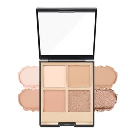 Paleta De Sombras De Ojos Mate Y Brillantes Kit Resistente Al Agua De Larga Duración En Tonos Marrones Neutros, Champán Y Gris Pardo Con Pincel...    