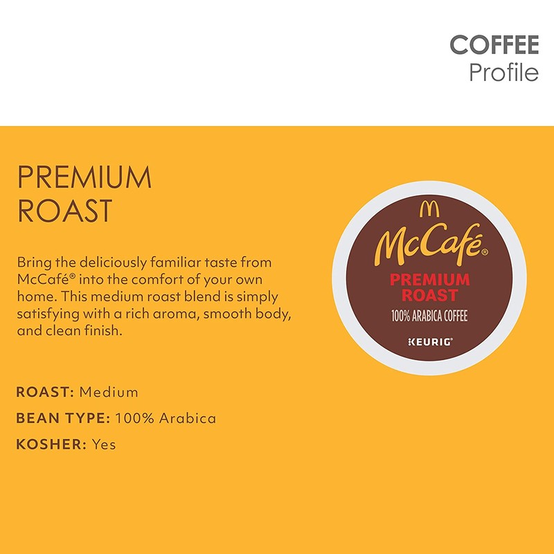 McCafé Premium Roast, Keurig Single Serve K-Cup Pods, Medium Roast