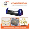 30pzs Cartulina Metálica Espejo Metalizada A4 Dorado