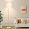 【Upgraded】Dimmable Gold Floor Lamps for Living Room, 11W LED Bulb