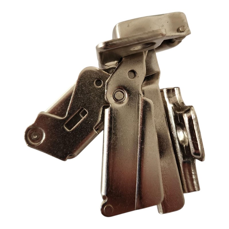 Full Overlay Cabinet Hinge, 35mm, 190-Degree, Steel BZP, Slide-On Cruciform
