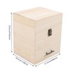 Hteedy 3 Tiers Essential Oil Storage Box, Wooden Perfume Bottle