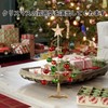 Liroyal Christmas Mini Tabletop Tree 26.5cm with Bell & Star