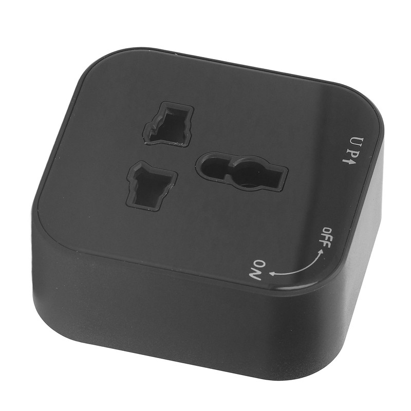 Square Track Adapter Surface Mounted Power Outlet Socket with Indicator
