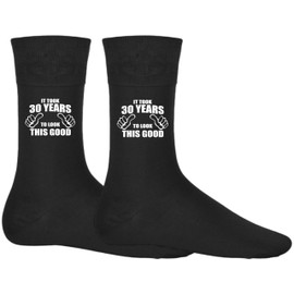 DCG PRINTWEAR Funny 30th Birthday Present – Black Socks for Born in 1995 Adults – Unique Gift for Men or Women