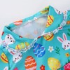 Easter Goose Outfit for 23 Inch Porch Display(Egg Rabbit Print)
