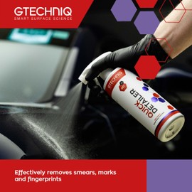Gtechniq Quick Detailer Spray Car Polish, 17 fl oz | Removes Fingerprints and Watermarks, Enhances Protection and Shine, Easy to Apply and Long-Lasting Results