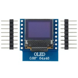Robojax 64x48 OLED Display for WEMOS D1 Mini Arduino Compatible for ESP8266 WiFi Control (OLED Display Shield)