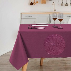 HX&OD Rectangular Tablecloth Cationic Fabric Waterproof Stain Resistant Wrinkle-Resistant for Home/Decoration/Party/Buffet/Wedding/Dining Room/Camping