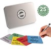 SMILEYBOARD 25 Magnetic Reusable Sticky Notes for Scrum, Kanban, Fridge,