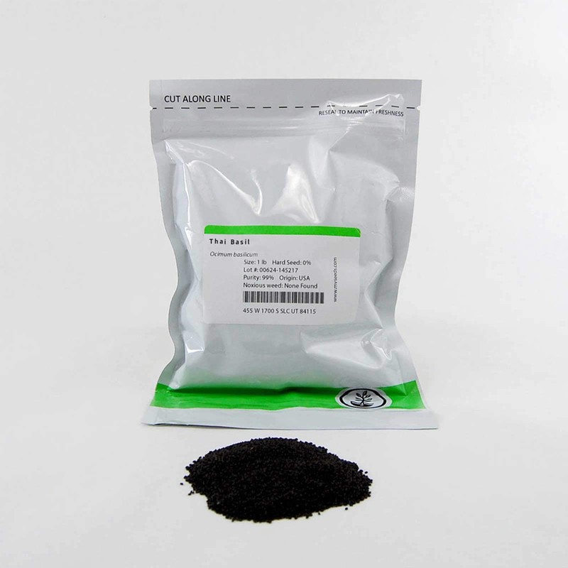 Thai Basil Seeds - Bulk Herb Seeds for Growing Microgreens,