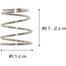 オーディオファン 電池接点用ばね 4点セット 電池ばね バネ線 ばね用鋼線 ニッケルメッキ Aタイプ(単1 単2 単3)