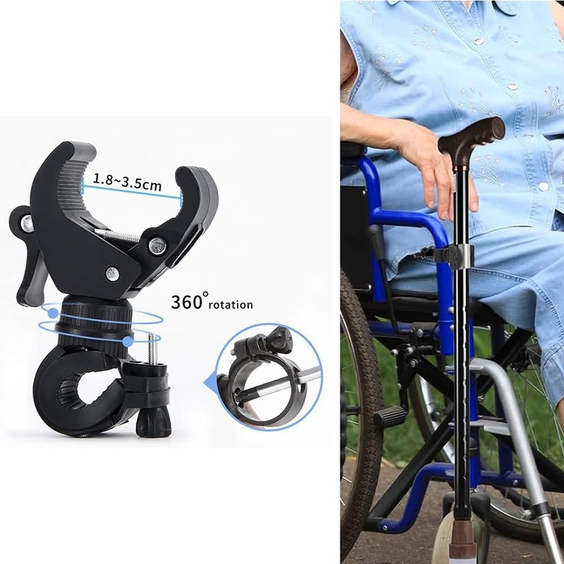 FUSONGQINTANG Pack of 2 Torch Holder Bicycle Light Holder 360