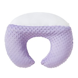 DONOMILO Nursing Pillow and Positioner Breastfeeding and Bottle Feeding, Propping Baby, Tummy Time, Sitting Support for Baby Boy Girl, with Removable Dots Cover (Lavender)