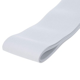 Usew 3-inch Wide White Knit Heavy Stretch High Elasticity Elastic Band [3 feet]
