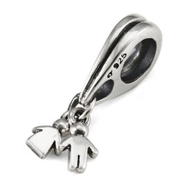 OHM Boy & Girl Sterling Silver Bead