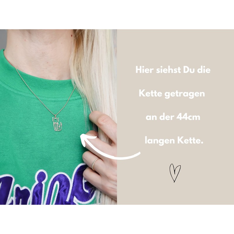 Precious Cut Necklace Foxy 925 Silver Rose Gold Fox Fox