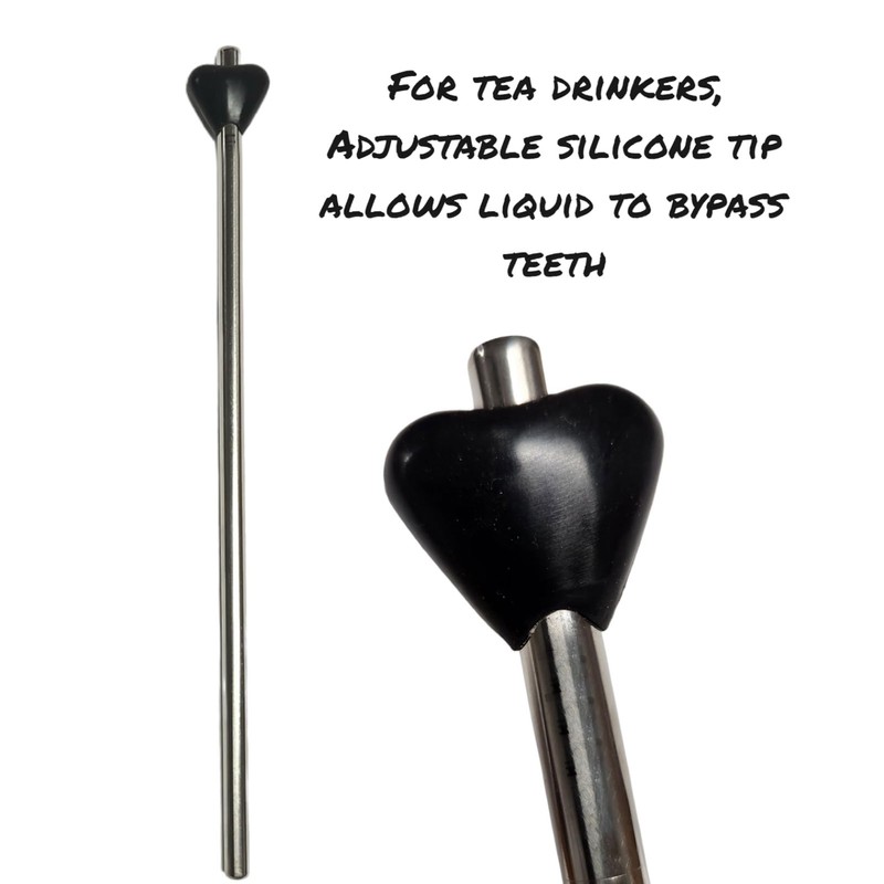 Anti Wrinkle Straw Stainless Steel Lip Line Prevention Straw Reusable